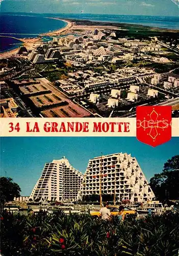 AK / Ansichtskarte La Grande Motte Hotels Ferienanlage Fliegeraufnahme Kat. La Grande Motte