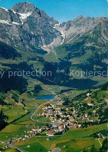 AK / Ansichtskarte Engelberg OW Panorama Blick gegen Juchlipass Alpen Fliegeraufnahme Kat. Engelberg