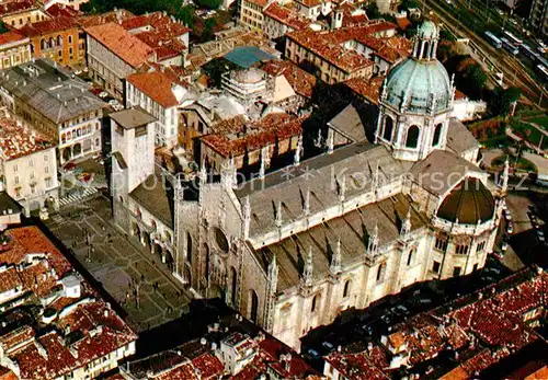 AK / Ansichtskarte Como Lago di Como Duomo visto dall aereo Dom Fliegeraufnahme