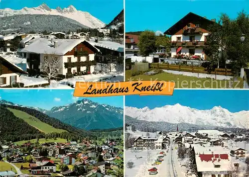 AK / Ansichtskarte Seefeld Tirol Landhaus Kneissl Gesamtansicht mit Alpenpanorama Kat. Seefeld in Tirol