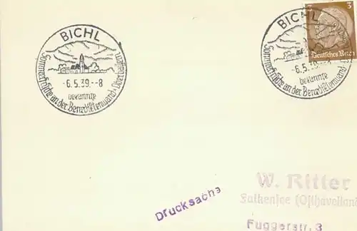Bichl [Stempelabschlag] x 1939