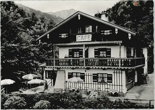 Gern bei Berchdesgaden Cafe Etzerfelsen x 1961