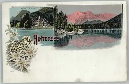 Hintersee Hintersee Gasthof zur Post ungelaufen ca. 1900 /  /