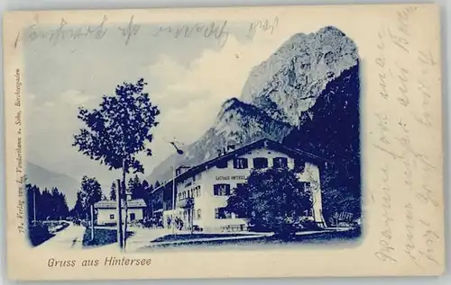 Hintersee Gasthaus x 1903