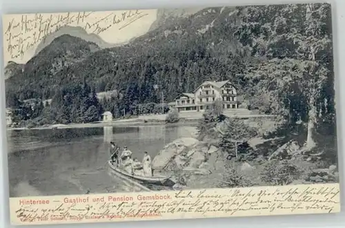 Hintersee Gasthof Gemsbock x 1905