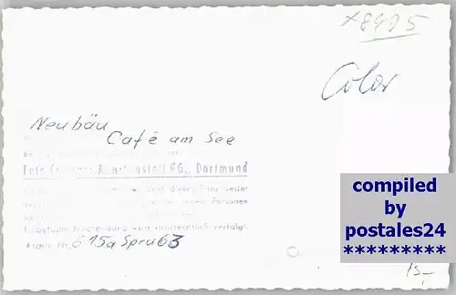 Neubaeu Cafe am See * 1963