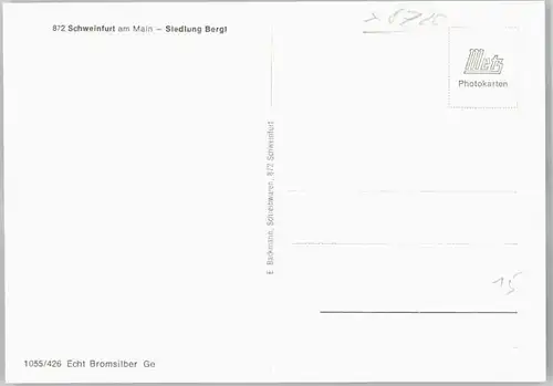 Schweinfurt Bergl Siedlung Bergl *