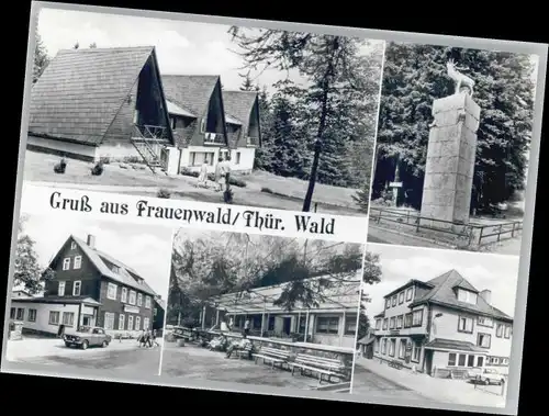 Frauenwald Frauenwald Rennsteig-Wanderhuetten FDGB Erholungsheim Drei Kronen x /  /