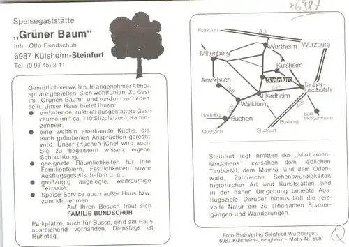 Kuelsheim Gaststaette Gruener Baum *