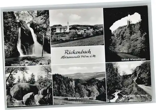 Rickenbach Solfelsen Schloss Wieladingen Wasserfall Strahlbrusch *