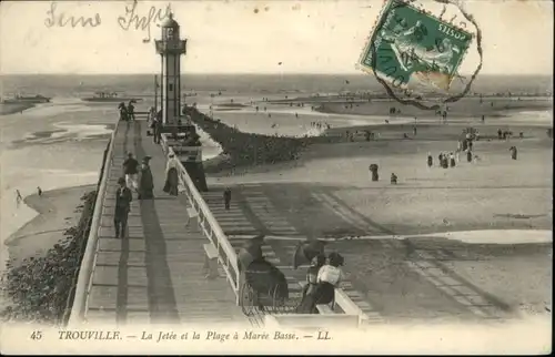 Trouville Plage Maree Basse Jetee x