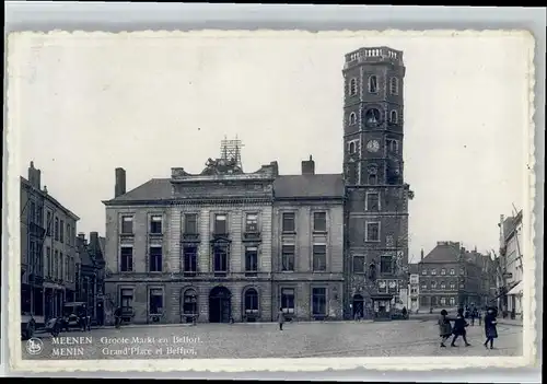 Meenen Meenen Menin Groote Markt Belfort Grand Place Beffroi * /  /