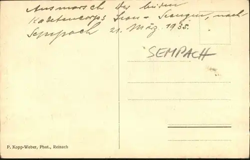 Sempach Sempach [Handschriftlich] Kapelle Gormund * /  /