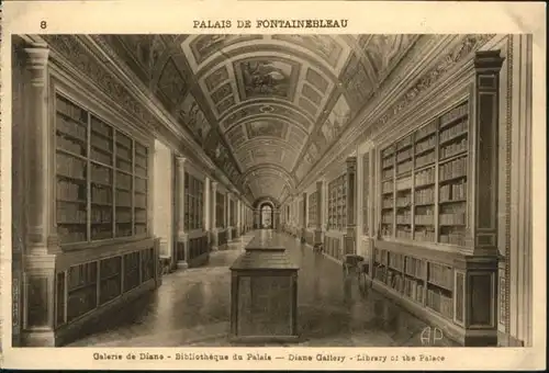 Fontainebleau Fontainebleau Palais Galerie Diane Bibliotheque Bibliothek * /  /