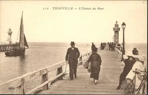 Trouville Port Leuchtturm *