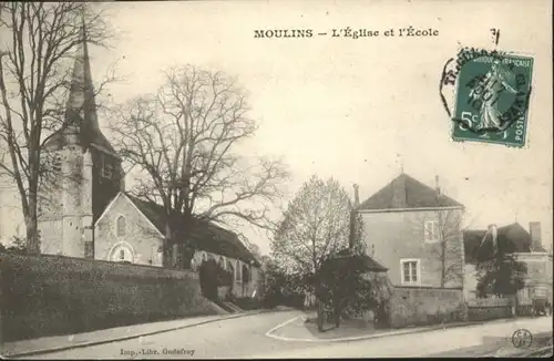 Moulins Eglise Kirche Ecole Schule x