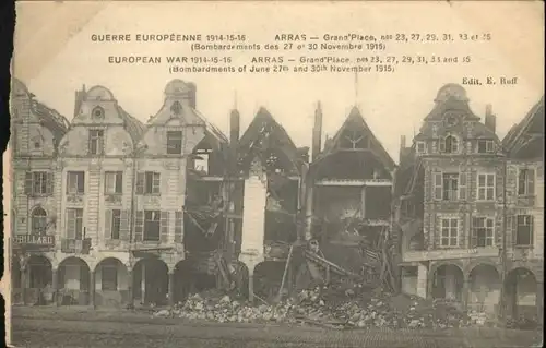 Arras Grand Place Bombardement  *