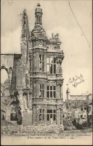 Arras Cathedrale Hotel de Ville Zerstoerung x