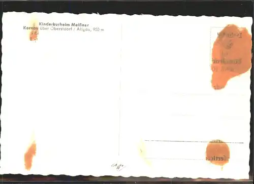 Kornau Kinderkurheim Meissner Oberstdorf Allgaeu *