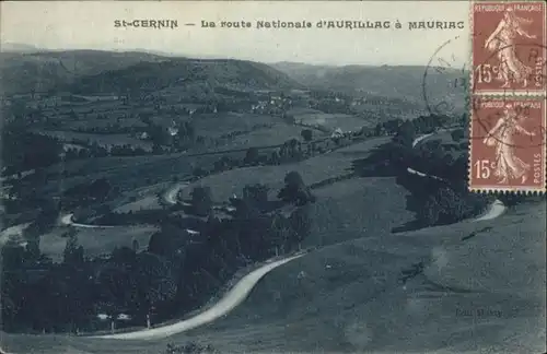 Saint-Cernin Route Nationale d'Aurillac Mauriac x