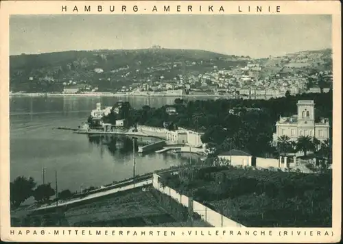 Villefranche Hamburg-Amerika-Linie *