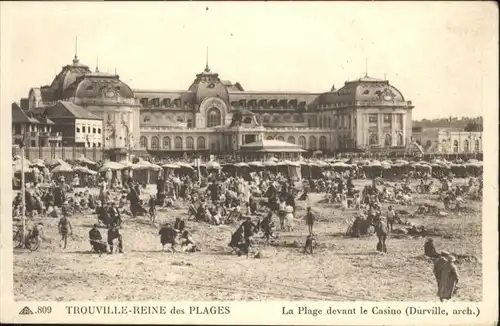 Trouville Reine Plages Plage Devant Casino *