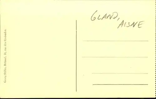 Gland Gland [handschriftlich] Aisne * /  /