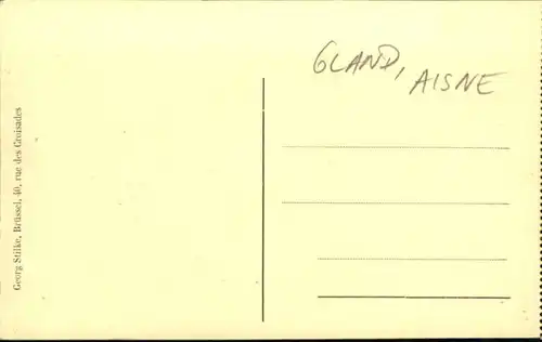 Gland Gland [handschriftlich] Kirche Aisne * /  /