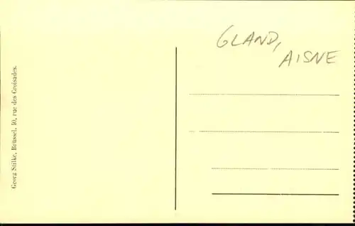 Gland Gland [handschriftlich] Schule Lazarett Aisne * /  /