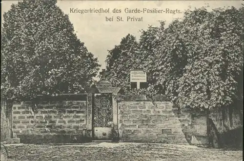Saint-Privat Friedhof Garde-Fuesilier Regiment *
