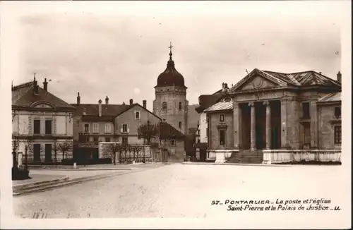 Pontarlier Poste Eglise Saint-Pierre Palais Justice *