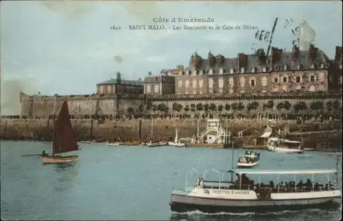 Saint-Malo Remparts Cale Dinan Schiff *