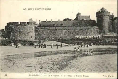 Saint-Malo Chateau Plage Maree Basse *