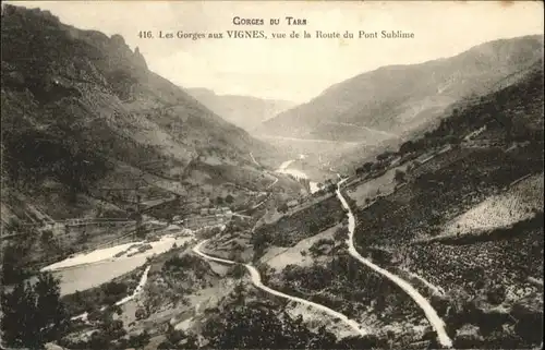 Vignes Gorges Route Pont Sublime *