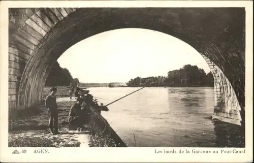 Agen Bords Garonne Pont-Canal x