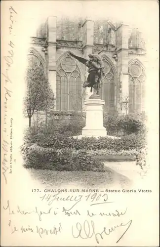 Chalons Chalons Statue Gloria Victis x /  /