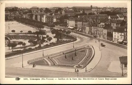 Limoges Jardin Gare Benedictins Cours Gay-Lussac *