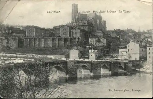 Limoges Cathedrale Pont Saint-Etienne Vienne x