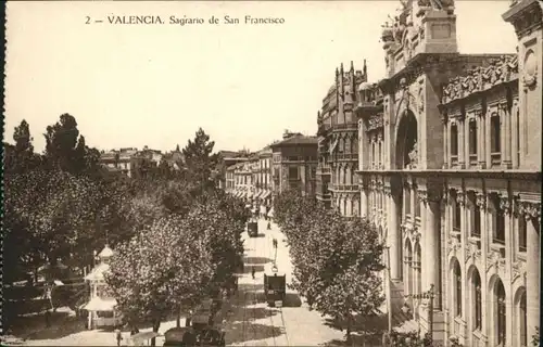 Valencia Strassenbahn Sagrario San Francisco *