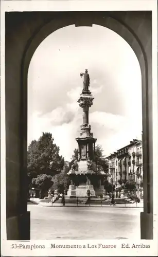 Pamplona Monumento Los Fueros *