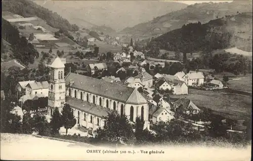 Orbey Vue Generale Kirche  x