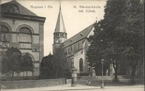 Hagenau St. Nikolauskirche Schule *