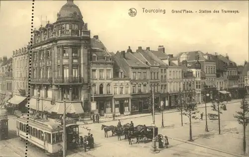 Tourcoing Strassenbahn Grand Place Station Tramways *