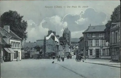 Noyon Oise Platz St. Jakob  x