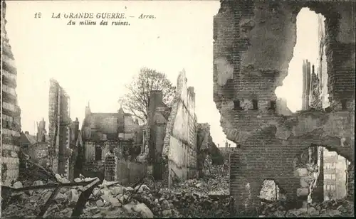 Arras Milieu Ruines Zerstoerung *