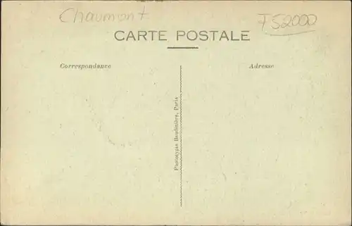 Chaumont [Handschriftlich] Chateau Val Escholiers Vue vol d oiseau *