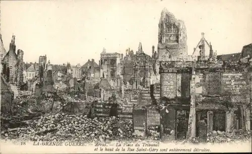 Arras Grande Guerre Place Tribunal *