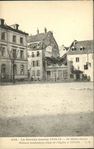 Thann Maison Bombradees Place Eglise Zerstoerung *