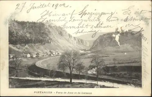 Pontarlier Forts Joux Larmont x