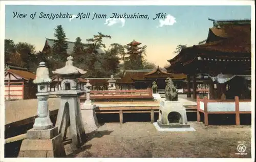 Itsukushima View of Senjyokaku Hall from Aki *
